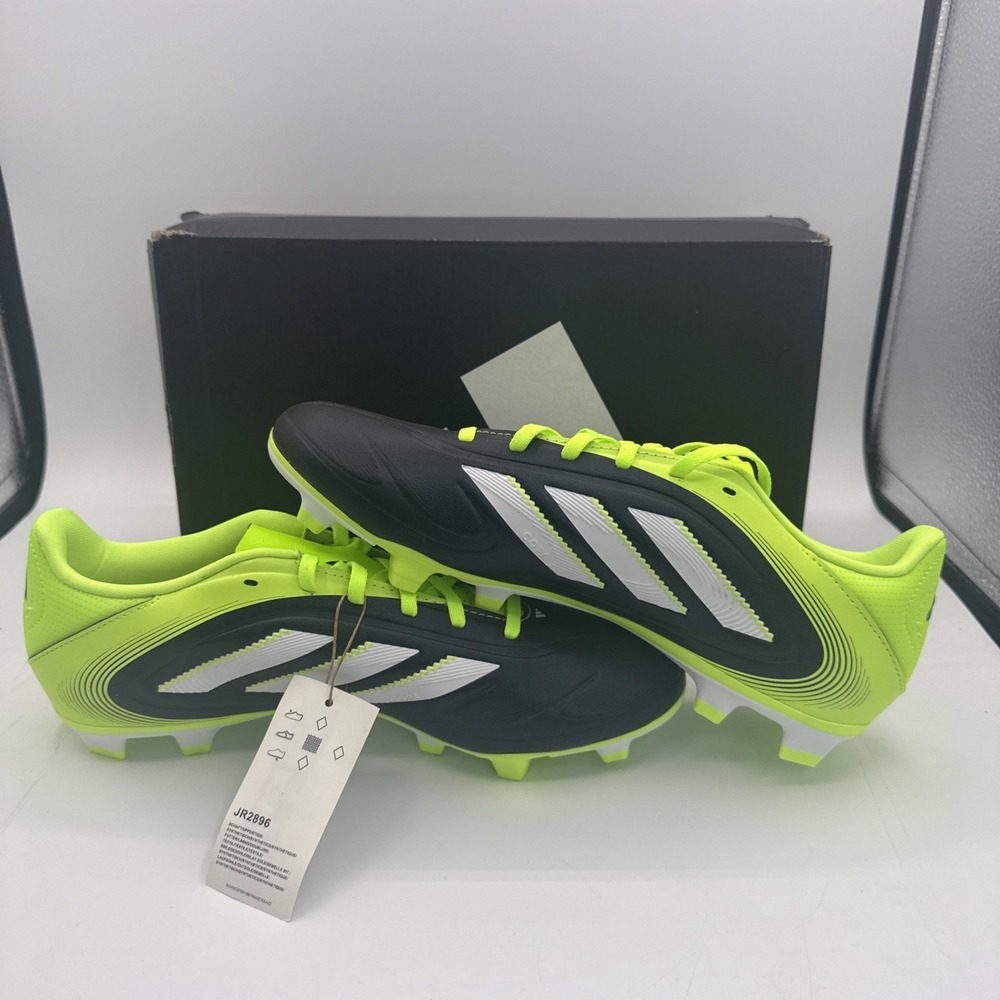Adidas Copa Pure III Club Soccer FG/MG Cleats Black Solar Yellow JR2896 Men's 10 - Picture 5 of 7